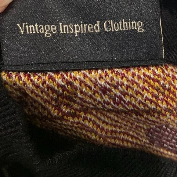 Voodoo Vixen Women's Retro Fair Isle Sweater Size S Black Hearts Apres Ski Slim - Picture 7 of 9